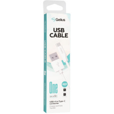 Кабель USB Gelius One USB to Type-C (2m) White (GP-UC120)