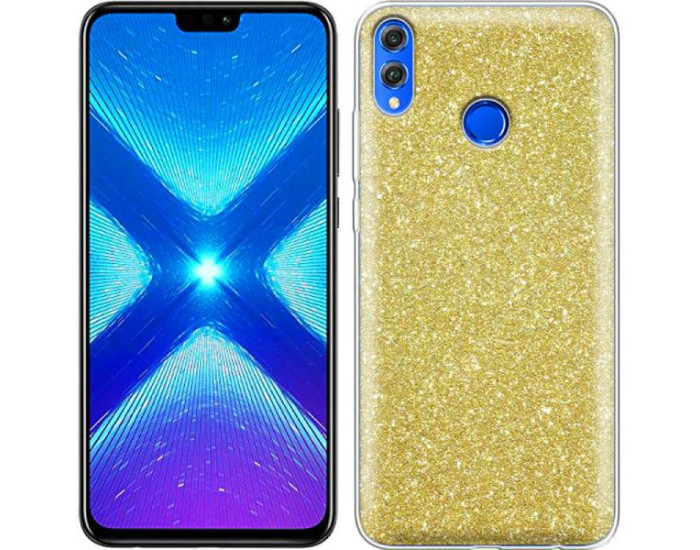Чехол-силикон Twins Glitter Huawei Honor 9 Gold