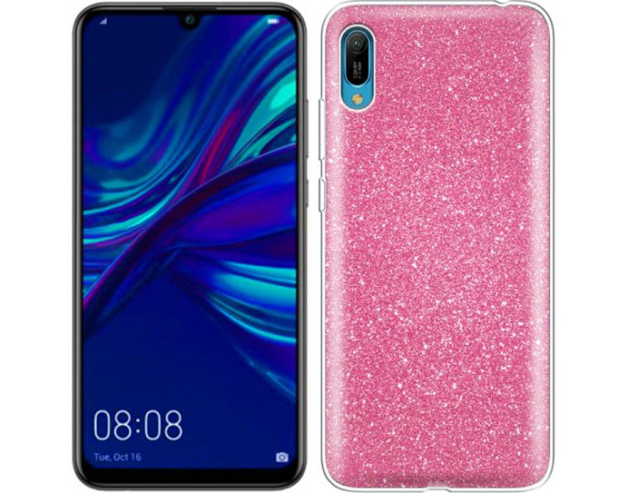 Чехол-силикон Twins Glitter Huawei Y6 Pro 2017 Pink
