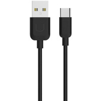 Кабель USB Usams TCXD2501 Type-C  Cable-U Turne 0.25m (черный \ Black)