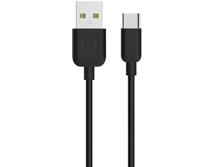 Кабель USB Usams U-Turn Series USB to Type-C (0.25m) Black (TCXD2501)