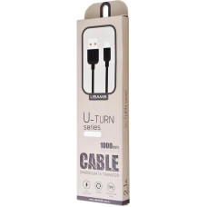 Кабель USB Usams U-Turn Series USB to Type-C (0.25m) Black (TCXD2501)