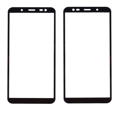 Стекло фронтальное Samsung J600F J6, A600  A6, черное