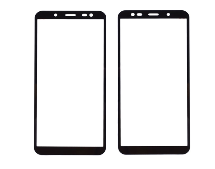 Стекло фронтальное Samsung J600F J6, A600  A6, черное