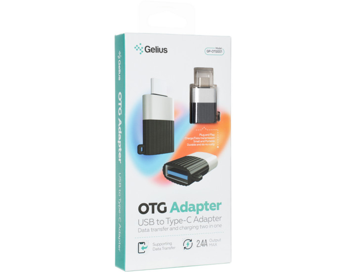 Переходник OTG Gelius Adapter USB to Type-C (GP-OTG001)