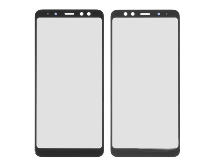 Стекло фронтальное Samsung A530F A8 2018, черное