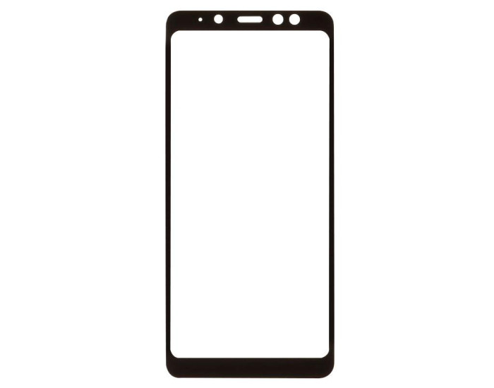 Стекло фронтальное Samsung A730 A8 Plus 2018, черное