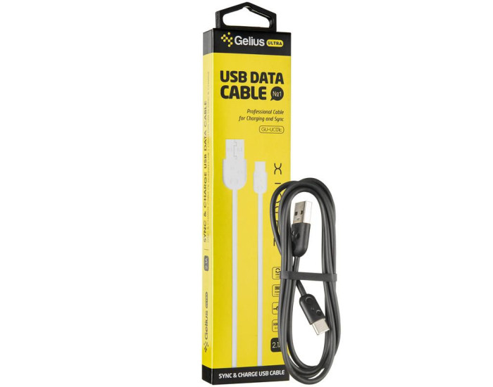 Кабель USB Gelius Pro Ultra X-Data USB to Type-C Black (GU-UC01t)