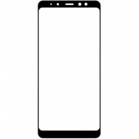 Стекло фронтальное Samsung A920 A9 2018, черное