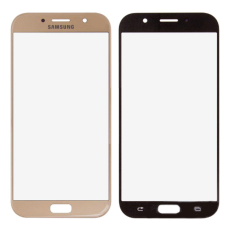 Стекло фронтальное Samsung A700 A7 2015, золото