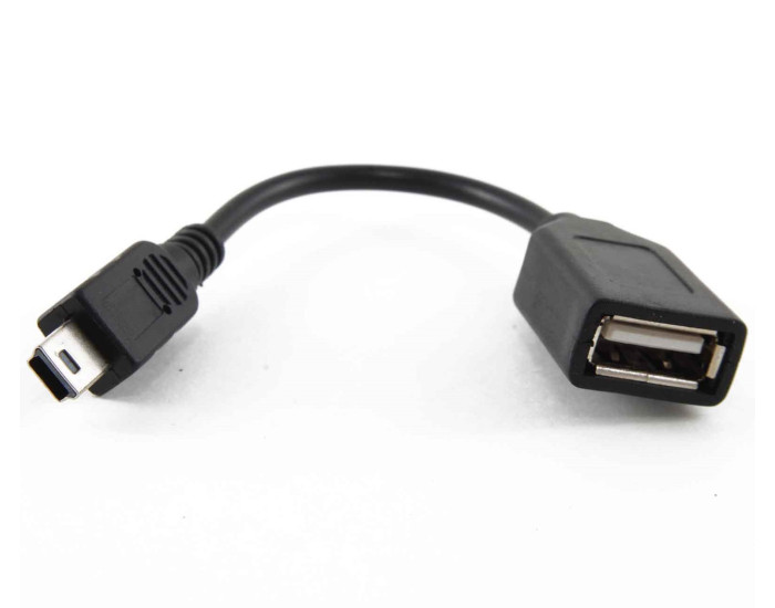 Переходник OTG Mini to USB (50см) Blue