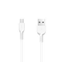 Кабель USB Hoco X13 Easy Charged Micro (1m) (Белый / White)