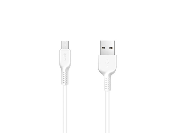 Кабель USB Hoco X13 Easy Charged USB to Micro (2.4A/1m) White