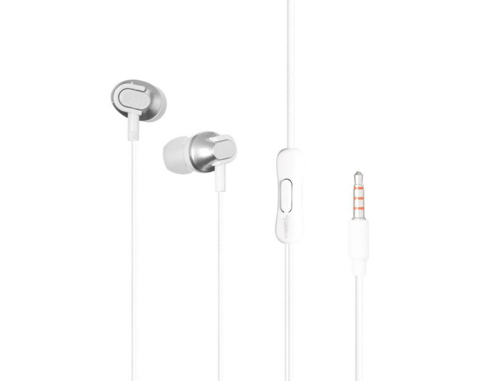 Провідні навушники Gelius Ultra Iron Wave GU-075 with mic + button call answering (Білий  White)