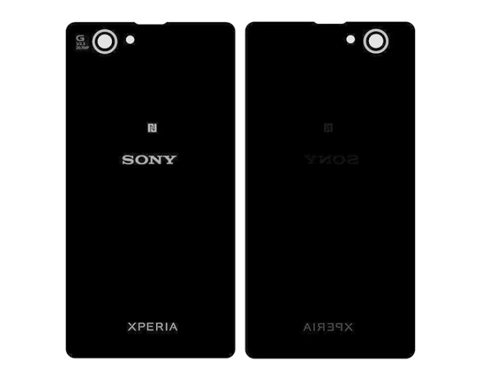 Задняя панель корпуса для Sony D5503 Xperia Z1 Compact Mini, черная