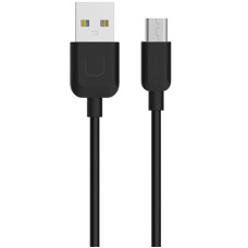 Кабель USB Usams MICXD2501 MicroUSB Cable-U Turne 0.25m (Чорний \ Black)