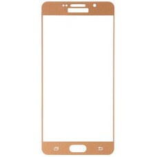 Стекло фронтальное Samsung A710F A7 2016, золотое