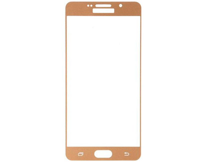 Стекло фронтальное Samsung A710F A7 2016, золотое