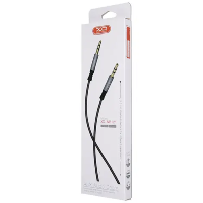 Кабель AUX XO (XO-NM121) 3,5"-3.5" 1m Black