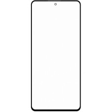 Стекло фронтальное Samsung G770 S10 Lite, черное (Класс B)