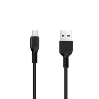 Кабель USB Hoco X13 Easy Charged Micro (1m) (черный \ Black) (Класс А)