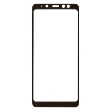 Стекло фронтальное с OCA-пленкой для Samsung A730, A8 Plus- 2018, черное