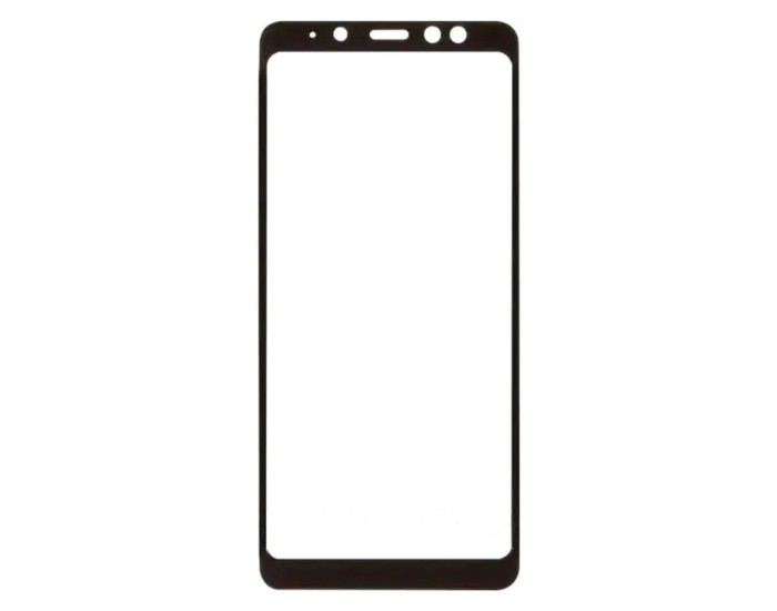 Стекло фронтальное с OCA-пленкой для Samsung A730 A8 Plus- 2018, черное