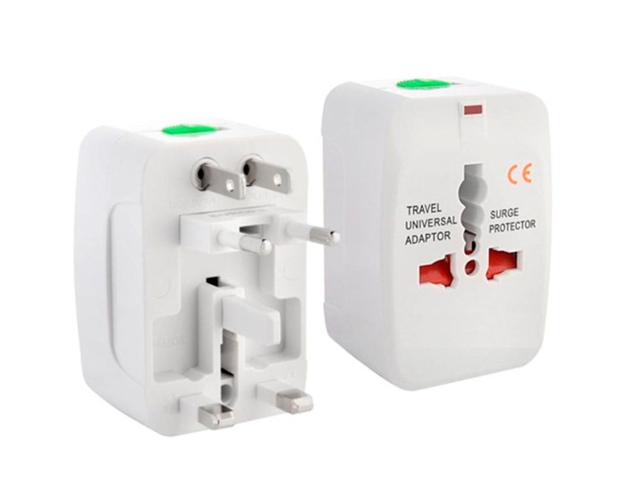 Мережеве зарядний пристрій Travel Adapter All in One (Білий / White)
