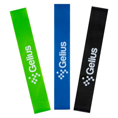 Резинка для фитнеса и спорта эластичная Gelius Black Hard (лента эспандер)