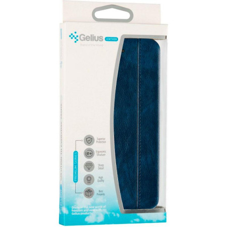 Чехол-книга Leather Gelius Huawei P30 Blue