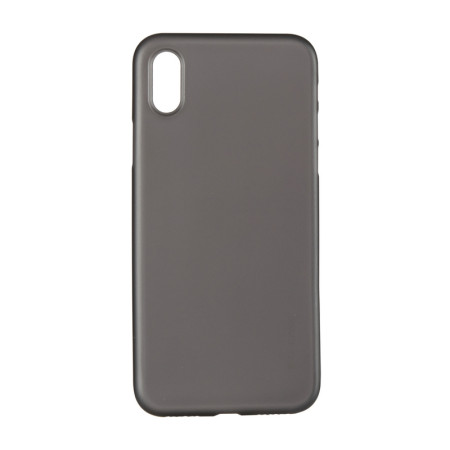 Чехол-силикон Накладка G-Case Couleur Series PP 0.3mm for iPhone X Transparent Black