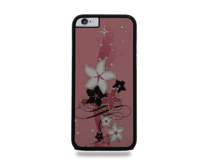 Чехол-силикон Fashion Case Swarovski iPhone 6 / 6S Plus Flowers