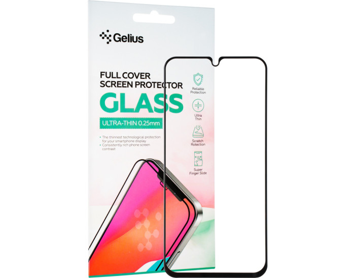 Защитное стекло Gelius Full Cover Ultra-Thin 0.25mm Samsung A34 (A346) Black