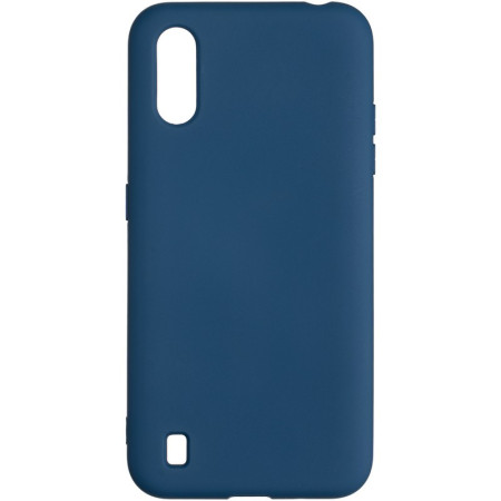 Чехол-силикон оригинал Full Soft Case Samsung A015 A01 Dark Blue