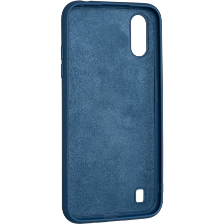 Чехол-силикон оригинал Full Soft Case Samsung A015 A01 Dark Blue