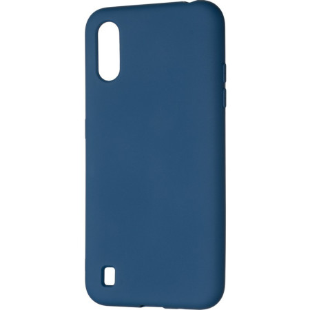 Чехол-силикон оригинал Full Soft Case Samsung A015 A01 Dark Blue