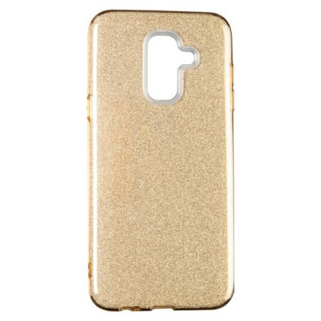 Чехол-силикон Remax Glitter Samsung J610 J6 Plus - 2018 Gold