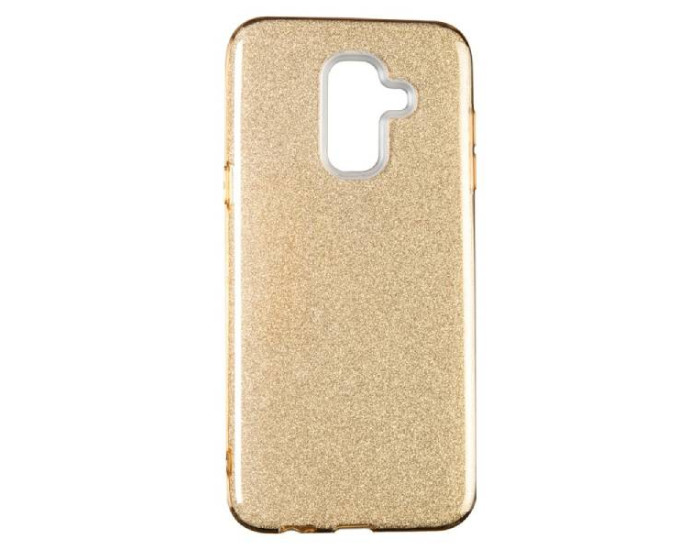 Чехол-силикон Remax Glitter Samsung J610 J6 Plus - 2018 Gold