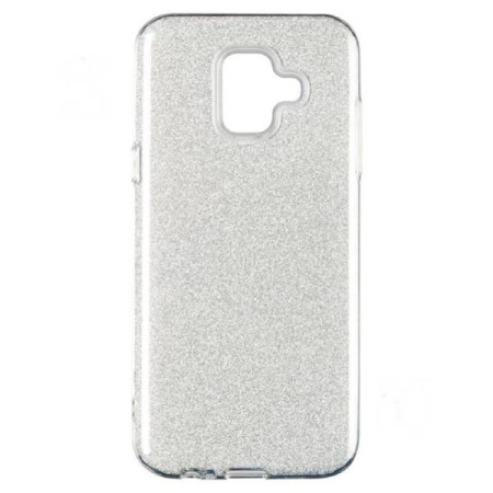 Чехол-силикон Remax Glitter Samsung J610 J6 Plus - 2018 Silver