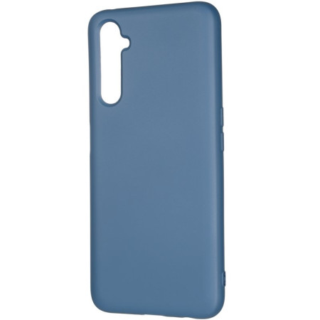 Чехол-силикон оригинал Full Soft Matte Realme 6 Pro Dark Blue (Класс А)