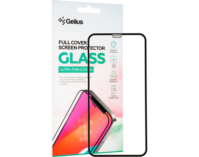 Захисне Скло Gelius Full Cover Ultra-Thin 0.25mm iPhone XR /11 (Чорний  Black)