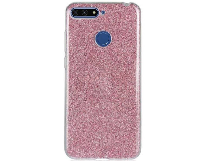 Чехол-силикон Remax Glitter Huawei Honor 7C Pink