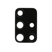 Скло камери для Samsung A715 Galaxy A71 2020 з рамкою Black