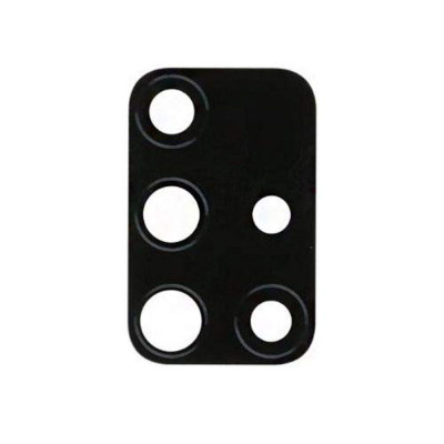 Скло камери для Samsung A715 Galaxy A71 2020 з рамкою Black