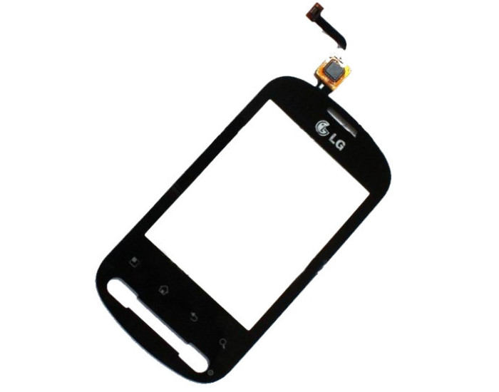 Сенсор LG P350 Optimus, черный