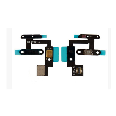 Шлейф iPad Air 2, микрофона, кнопки включения, с компонентами
