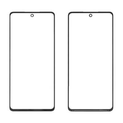Скло фронтальне з OCA плівкою Samsung A525 A52, з олеофобним покриттям, чорне