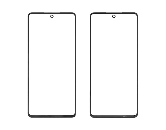 Стекло фронтальное с OCA пленкой Samsung A525 A52, с олеофобным покрытием, черное