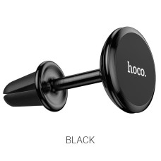 Автодержатель магнитный в дефлектор Hoco CA69 Sagesse Alum-Alloy Long-Ver Air-Outlet Magnetic Black