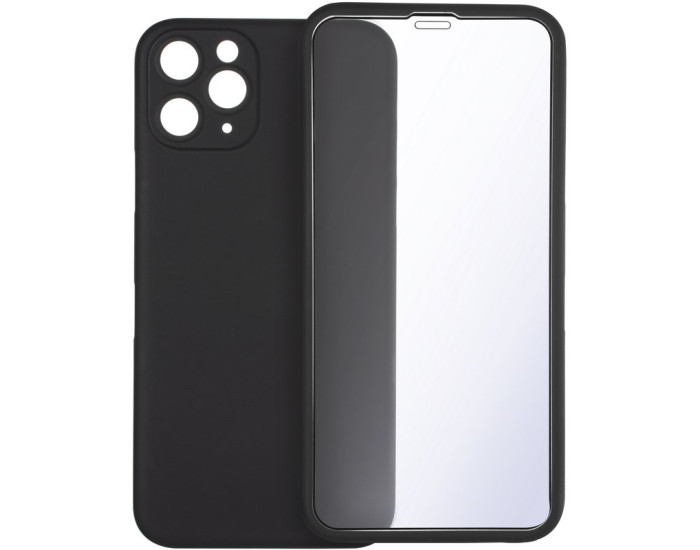 Чехол-силикон Gelius Slim Full Cover Case + Glass for iPhone 11 Pro Max Black